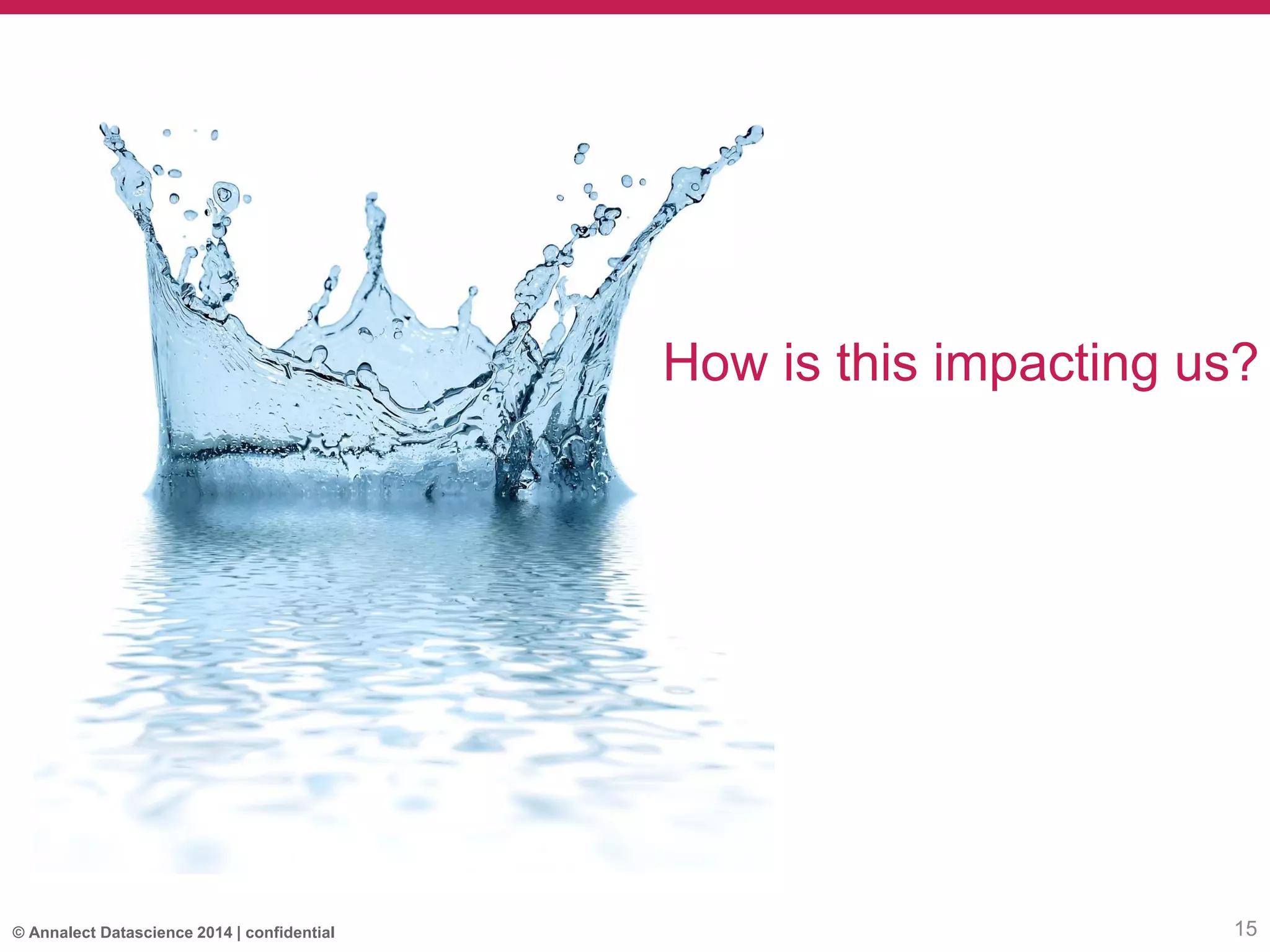 © Annalect Datascience 2014 | confidential 15
How is this impacting us?
 