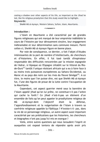 مجلة حوليات التراث مستغانم، العدد 24، 2024