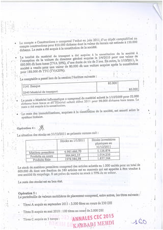 Annales CYCLE EXPERTISE COMPTABLE ISCAE-/ 2004 2015