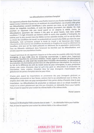 Annales CYCLE EXPERTISE COMPTABLE ISCAE-/ 2004 2015