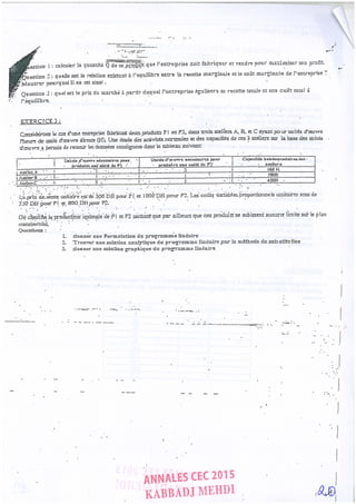 Annales CYCLE EXPERTISE COMPTABLE ISCAE-/ 2004 2015