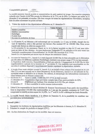 Annales CYCLE EXPERTISE COMPTABLE ISCAE-/ 2004 2015