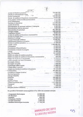 Annales CYCLE EXPERTISE COMPTABLE ISCAE-/ 2004 2015