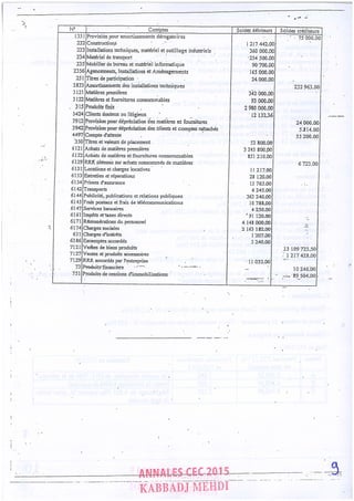 Annales CYCLE EXPERTISE COMPTABLE ISCAE-/ 2004 2015