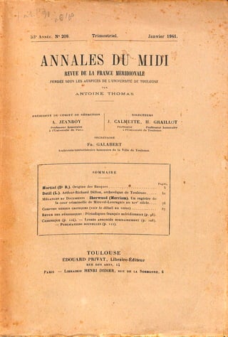 Annales du midi, № 53 (1941)