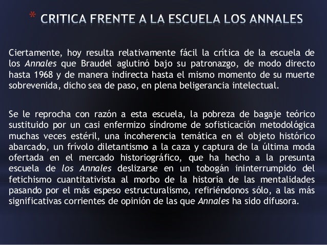 Corriente Historiográfica de los Annales