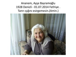 Annanem Ayse Bayramoglu