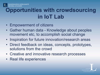 Crowdsourcing & Privacy
 