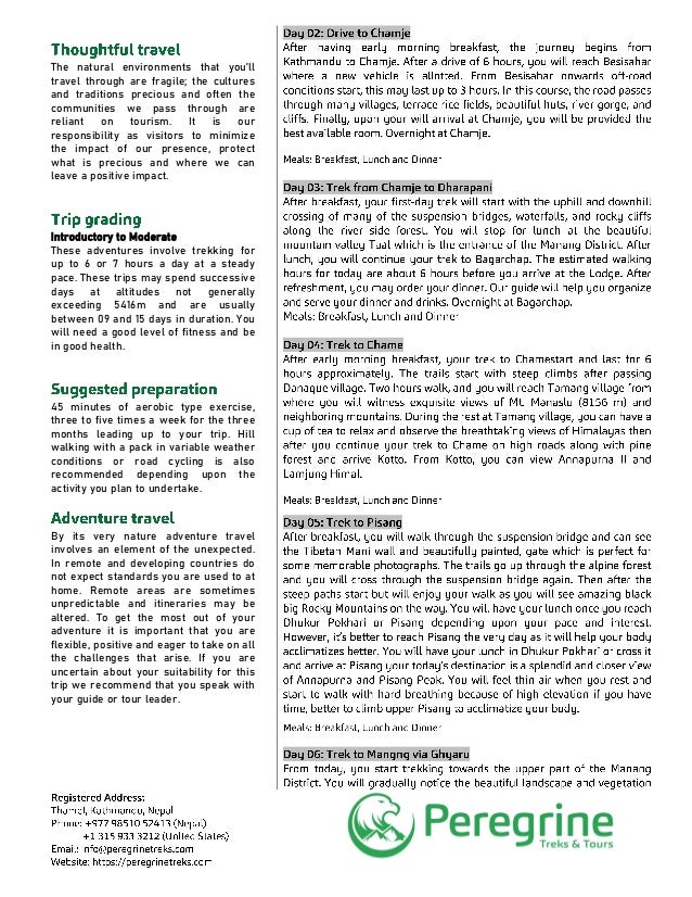 Annapurna Circuit And Thorong La Pass Trek