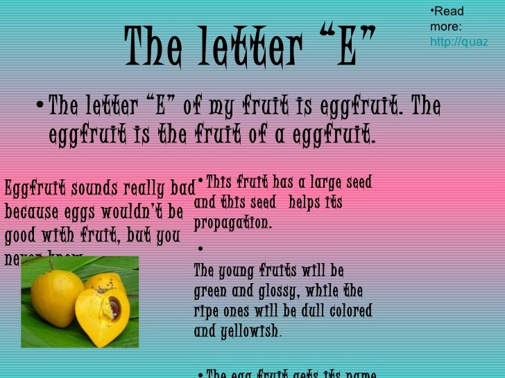 fruit abc book 6 letter fruit