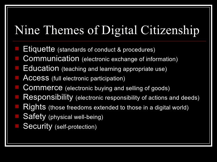 Digital citizenship Project