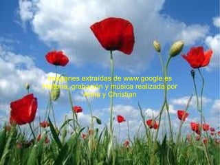 Imágenes extraídas de www.google.es
Historia, grabación y música realizada por
             Anna y Christian
 