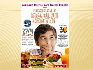 Anúncio da semana   14 de abril