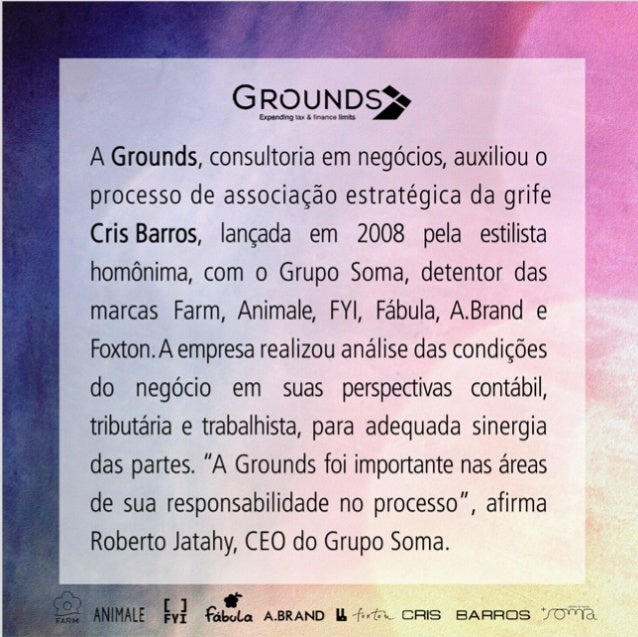 Anúncio Grounds   Animale