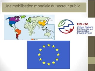 Une mobilisation mondiale du secteur public
 