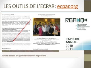 LES OUTILS DE L’ECPAR: ecpar.org
 