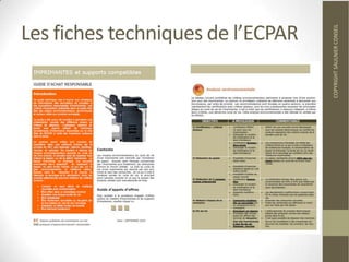 Les fiches techniques de l’ECPAR




                                   COPYRIGHT SAULNIER CONSEIL
 