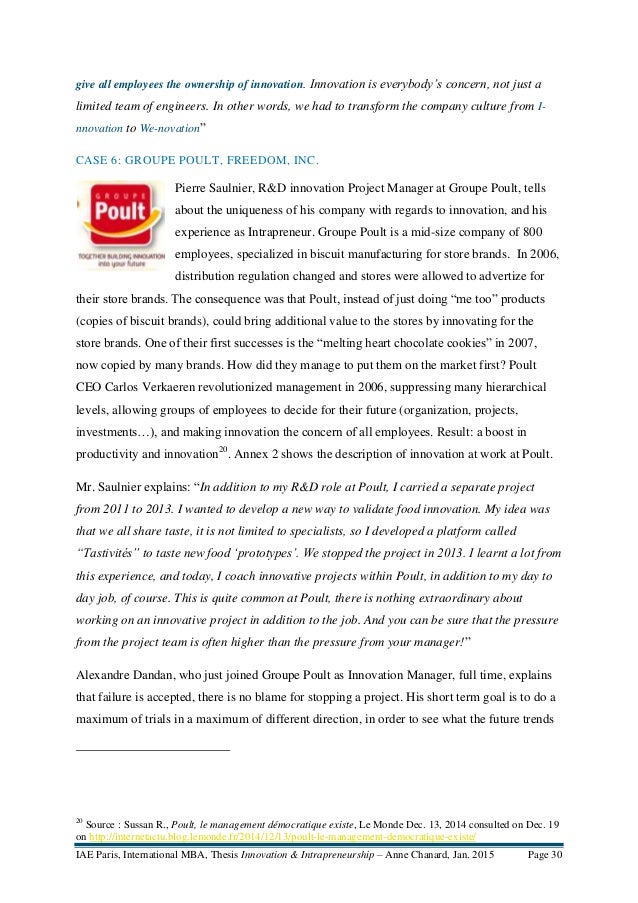 Mba thesis innovation image