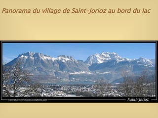 Panorama du village de Saint-Jorioz au bord du lac 