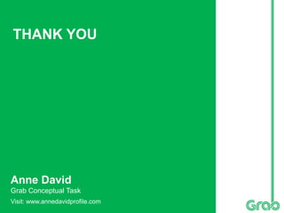 Anne David
Grab Conceptual Task
THANK YOU
Visit: www.annedavidprofile.com
 