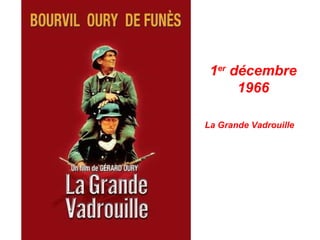 1er
décembre
1966
La Grande Vadrouille
 