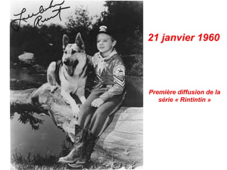 21 janvier 1960
Première diffusion de la
série « Rintintin »
 