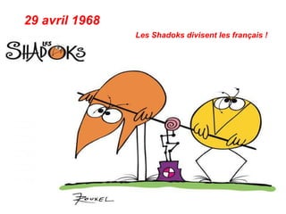 29 avril 1968
Les Shadoks divisent les français !
 