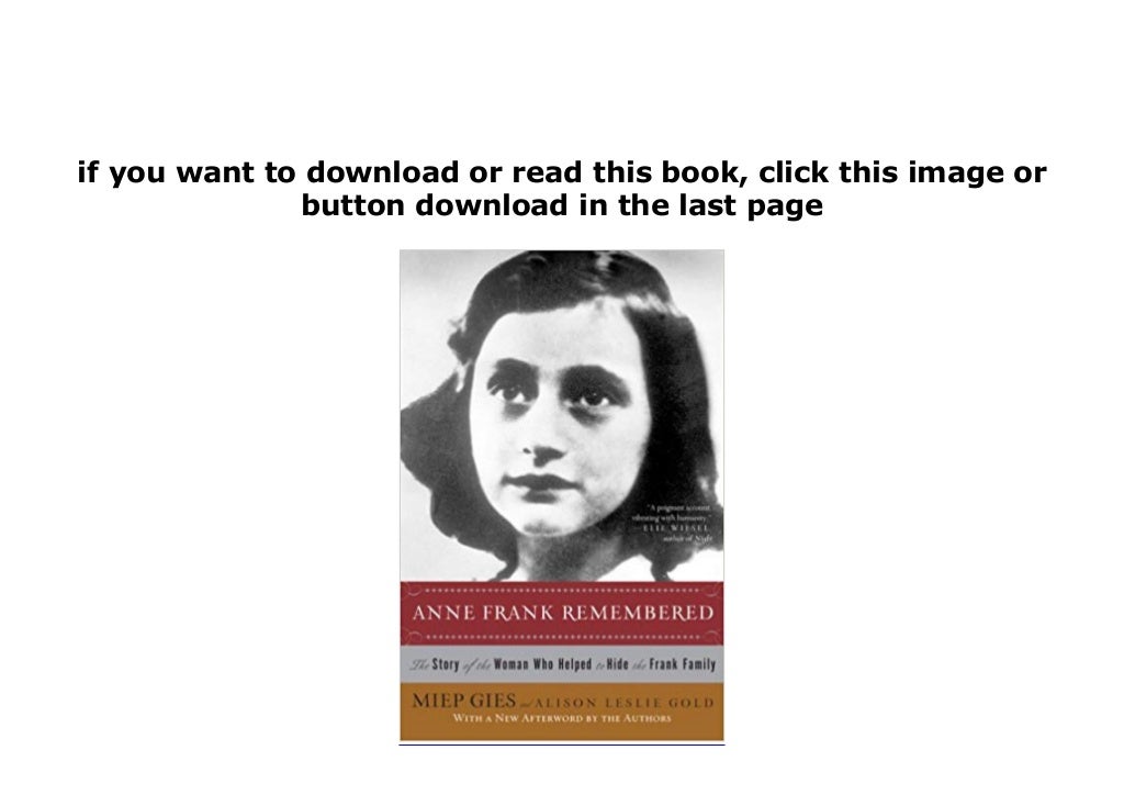 87 Best Seller Anne Frank Remembered Book for Learn