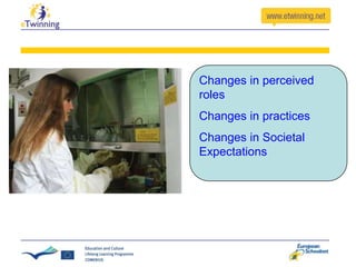 Changes in perceived
roles
Changes in practices
Changes in Societal
Expectations

 