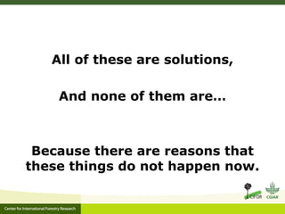 A multilevel governance perspective on REDD+