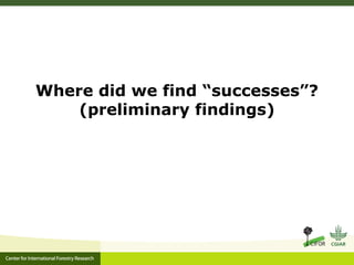 A multilevel governance perspective on REDD+