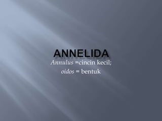 Annulus =cincin kecil;
oidos = bentuk
 