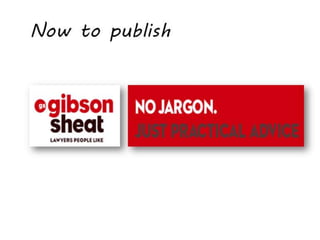Now to publish
 