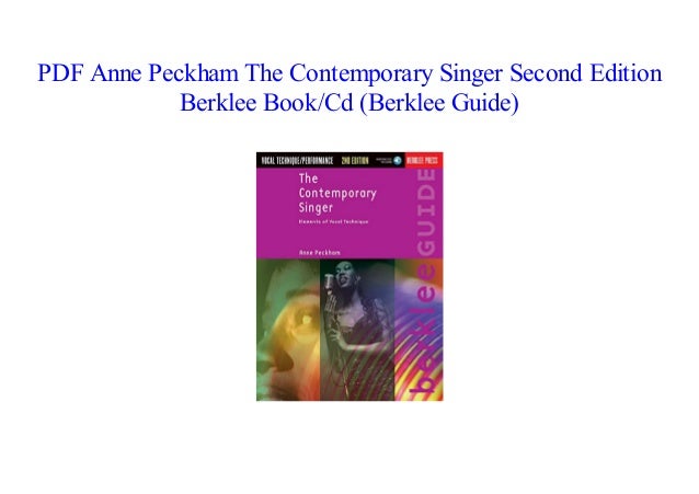 Anne Peckham Vocal Workouts For The Contemporary Singer