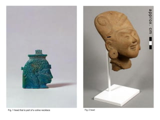 Fig. 1 head that is part of a votive necklace   Fig. 2 head
 