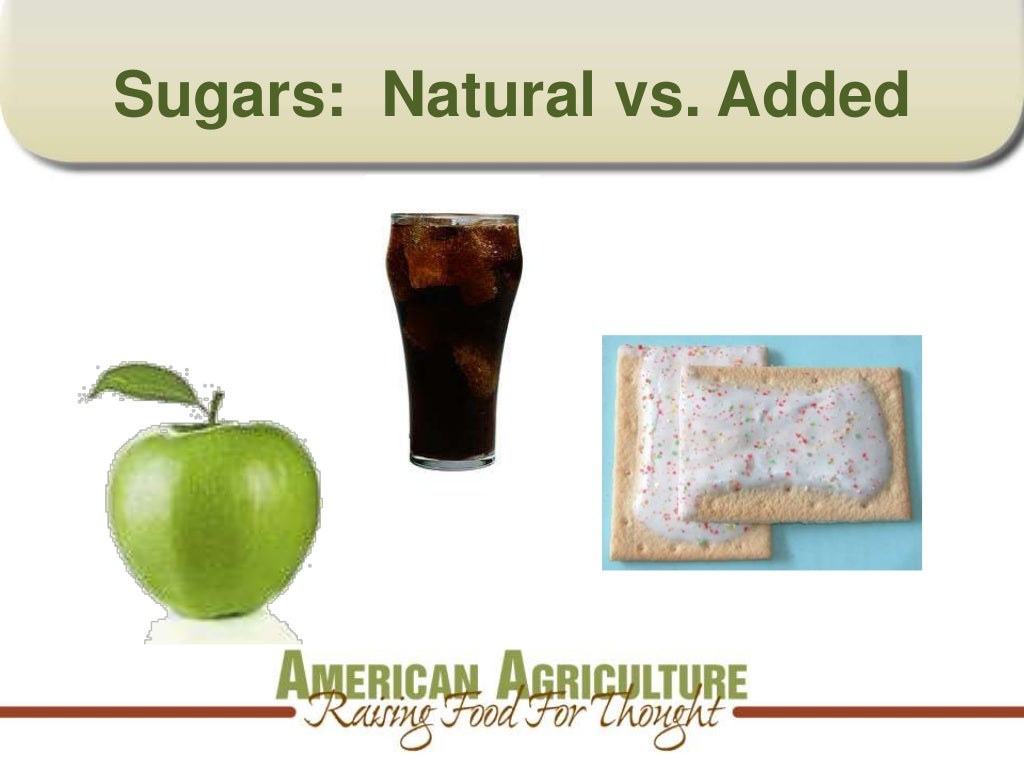 Sugars Natural vs. Added