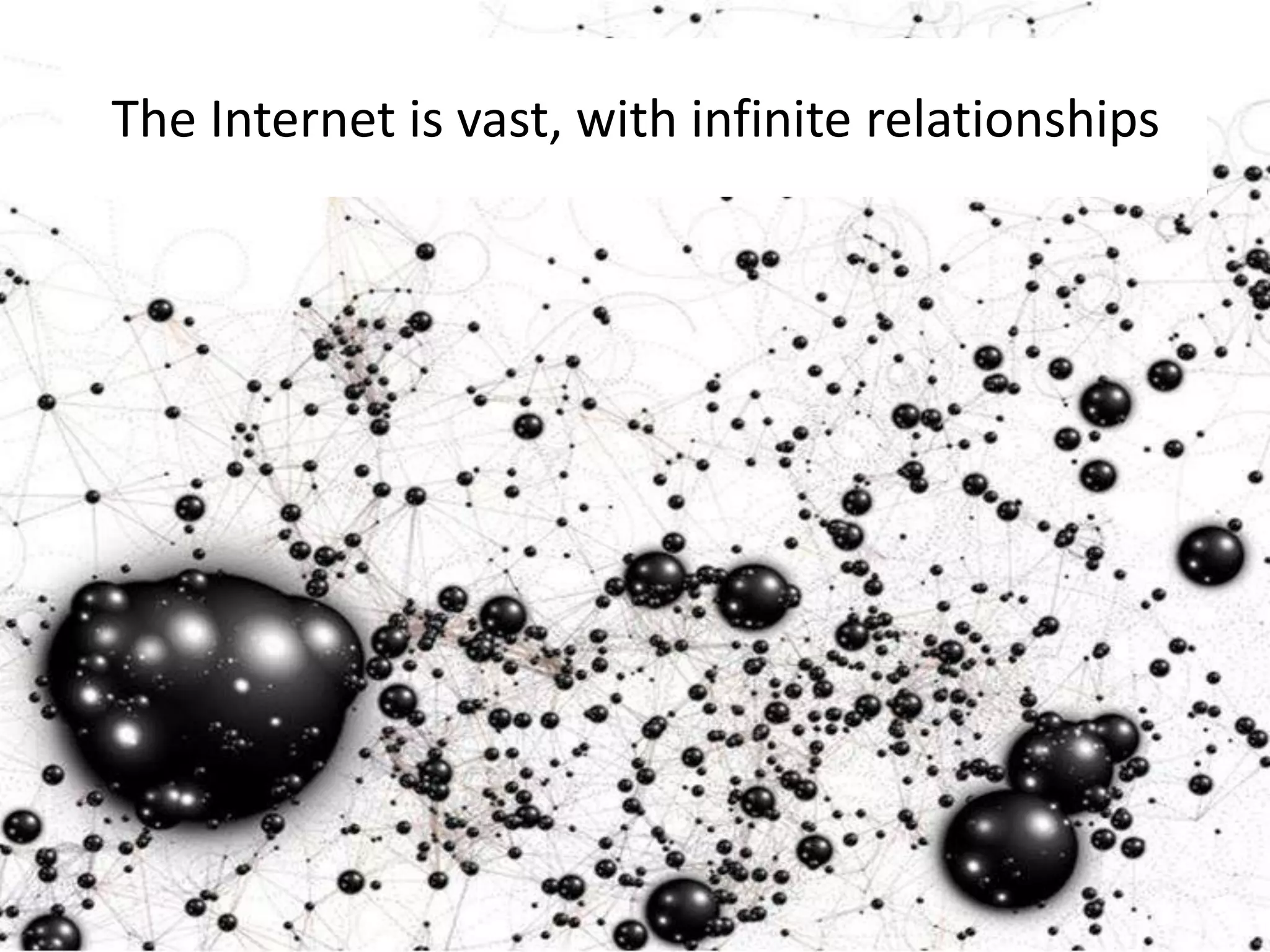 The Internet is vast, with infinite relationships
