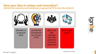 Example Slide Fyp FYP Pitch Deck Template for fyp competitions | PPTX