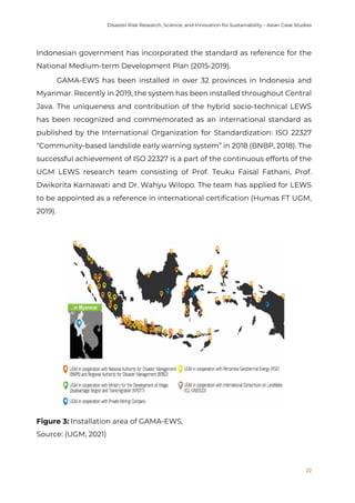 Disaster Risk Research, Science, and Innovation for Sustainability – Asian Case Studies
23
LESSONS LEARNED
The installatio...
