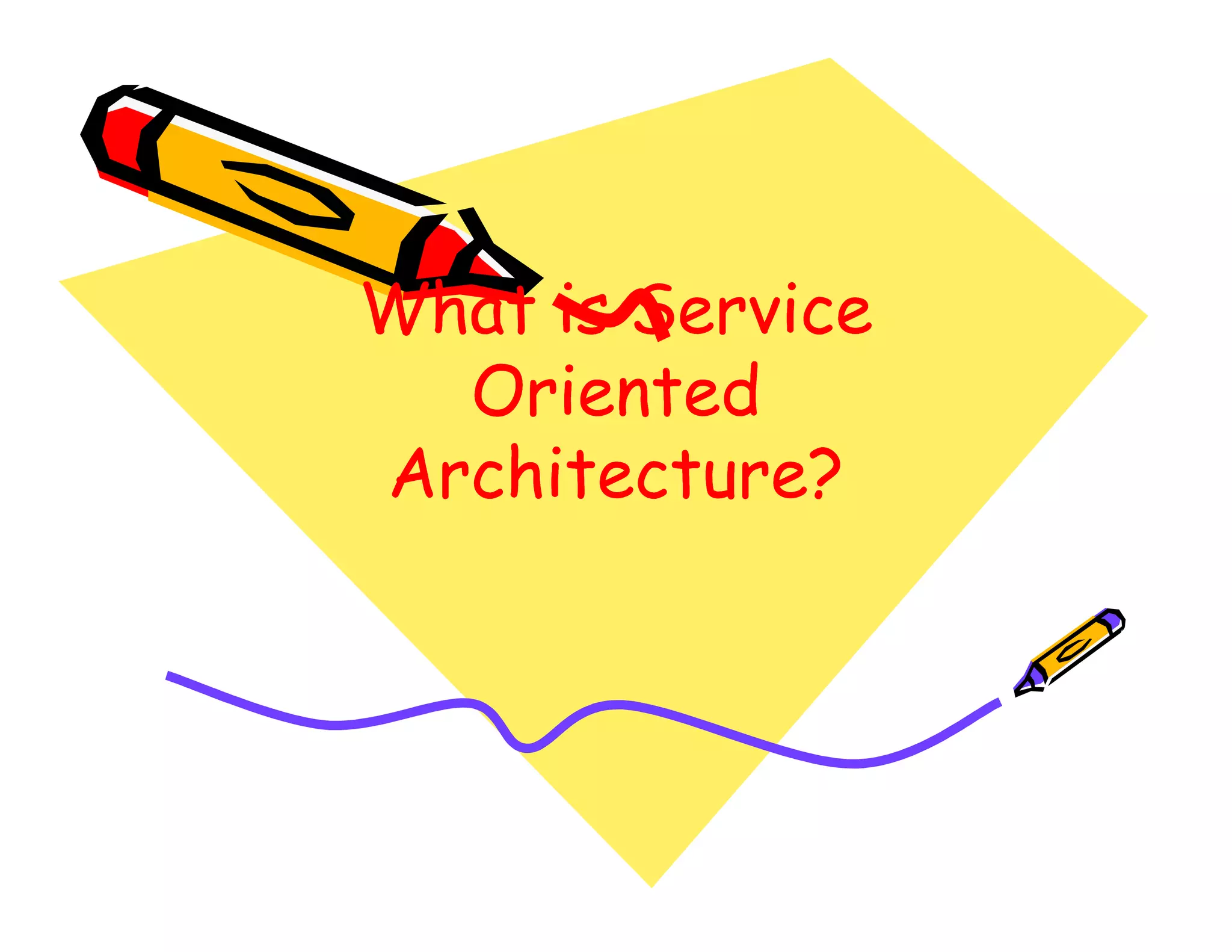 What is Service
  Oriented
Architecture?
 