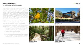 Sentier de ski de fond
© cefseguin
Chalet d’accueil
© cefseguin
MILIEUX NATURELS
DES ACQUIS À CONSOLIDER
Sentier de marche
© cefseguin
Le territoire du PPU est contigu au Centre écologique Fernand-
Seguin. Ce parc protège 43 hectares de boisé et offre cinq
kilomètres de sentiers de randonnée pédestre. Propriété de la
Ville de Châteauguay et géré par l’organisme Héritage Saint-
Bernard, le parc accueille un nombre grandissant de visiteurs
chaque année. Ayant accueilli plus de 65 000 visiteurs
annuellement en 2019 et 2020, le parc a enregistré une forte
hausse d’achalandage en 2021 atteignant plus de 100 000
visiteurs. Le Centre écologique Fernand-Seguin est donc
d’importance régionale, autant en regard de sa fréquentation
que de sa valeur faunique et floristique.
D’autre part, en continuité avec le Centre écologique Fernand-
Seguin et au nord du boulevard René-Lévesque, s’étend un
vaste terrain naturel affecté « Conservation » et « Conservation
viable » au Plan d’urbanisme de la Ville de Châteauguay.
Ces milieux naturels ont fait l’objet d’inventaires et il s’avère
qu’ils accueillent une richesse floristique et faunique d’intérêt :
• Plusieurs espèces floristiques susceptibles d’être
désignées menacées ou vulnérables telles que l’Aubépine
ergot-de-coq, le Caryer ovale et le Noyer cendré;
• Plusieurs types d’érablières matures;
• Une grande diversité d’espèces floristiques;
• 	
Plus de 120 espèces d’oiseaux nichent dans ce secteur
ou s’y arrêtent en migration, soit environ 25 % des
espèces aviaires pouvant être observées au Québec.
Paruline jaune
© cefseguin
PPU - Boulevard René-Lévesque, secteur Ouest 21
 