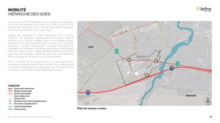 MOBILITÉ
HIÉRARCHIE DES VOIES
Plan du réseau routier
Légende
Territoire d’application
Limite municipale
Voie privée
Voie collectrice
Artère principale
Route provinciale
Autoroute nationale
Cours d’eau
Entrée au territoire d’application
Rue Albert-Seers
C
h
e
m
.
d
e
l
a
H
a
u
t
e
-
R
i
v
i
è
r
e
Boul. René-Lévesque
B
o
u
l
.
B
r
i
s
e
b
o
i
s
Rue Principale
B
o
u
l
.
P
r
i
m
e
a
u
A
v
e
.
B
o
u
r
d
o
n
LÉRY
MERCIER
Le territoire du PPU bénéficie d’une localisation stratégique
en terme d’accessibilité véhiculaire. En effet, le territoire est
traversé par l’autoroute 30, la route 132 (Boul. René-Lévesque)
ainsi que par plusieurs voies collectrices.
Depuis son ouverture en 2012, l’autoroute 30 est venue
canaliser de nombreux déplacements de transit régional
passant sur le territoire. Malgré cela, les principales artères
accueillent toujours de grands débits de véhicule sur une base
journalière. Le pôle institutionnel, constitué notamment de
l’Hôpital Anne-Laberge et de l’école secondaire Louis-Philippe
Paré, de même que le magasin Walmart génère une bonne
partie de cette circulation observée, surtout sur les boulevards
René-Lévesque et Brisebois aux heures de pointe.
Enfin, le chemin de la Haute-Rivière et le boulevard René-
Lévesque constituent des entrées de ville importantes depuis
l’ouverture de l’autoroute 30. L’aménagement et la signalisation
de celles-ci mériteraient d’être davantage valorisés.
PPU - Boulevard René-Lévesque, secteur Ouest 23
N
 