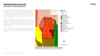 PPU - Boulevard René-Lévesque, secteur Ouest 9
Châteauguay
Mercier
Léry
Châteauguay
Mercier
Léry
SCHÉMA D'AMÉNAGEMENT
RÉVISÉ
ANNEXE A
PROJET DE RÈGLEMENT 229
AVANT APRÈS
Limite municipale
Lots
Réseau routier
Affectation du territoire
Agricole-Commerciale
Agricole-Commerciale de transit
Agricole-Dynamique
Agricole-Extraction
Agricole-Forestier viable
Agricole-Industrielle
Agricole-Résidentielle
Commerciale grandes surfaces
Conservation
Conservation viable
Industrielle lourde
Industrielle légère
Multifonctionnelle à dominance résidentielle
Multifonctionnelle structurante
Récréative
0 100 200 300 400 500
Mètres
PRÉFET DIRECTEUR-GÉNÉRAL DATE
SERVICE DE L'AMÉNAGEMENT DU TERRITOIRE
Juin 2022
Ü
Châteauguay
Mercier
Léry
Châteauguay
Mercier
Léry
SCHÉMA D'AMÉNAGEMENT
RÉVISÉ
ANNEXE A
PROJET DE RÈGLEMENT 229
AVANT APRÈS
Limite municipale
Lots
Réseau routier
Affectation du territoire
Agricole-Commerciale
Agricole-Commerciale de transit
Agricole-Dynamique
Agricole-Extraction
Agricole-Forestier viable
Agricole-Industrielle
Agricole-Résidentielle
Commerciale grandes surfaces
Conservation
Conservation viable
Industrielle lourde
Industrielle légère
Multifonctionnelle à dominance résidentielle
Multifonctionnelle structurante
Récréative
0 100 200 300 400 500
Mètres
PRÉFET DIRECTEUR-GÉNÉRAL DATE
SERVICE DE L'AMÉNAGEMENT DU TERRITOIRE
Juin 2022
Ü
Châteauguay
Mercier
Léry
Châteauguay
Mercier
Léry
SCHÉMA D'AMÉNAGEMENT
RÉVISÉ
ANNEXE A
PROJET DE RÈGLEMENT 229
AVANT APRÈS
Limite municipale
Lots
Réseau routier
Affectation du territoire
Agricole-Commerciale
Agricole-Commerciale de transit
Agricole-Dynamique
Agricole-Extraction
Agricole-Forestier viable
Agricole-Industrielle
Agricole-Résidentielle
Commerciale grandes surfaces
Conservation
Conservation viable
Industrielle lourde
Industrielle légère
Multifonctionnelle à dominance résidentielle
Multifonctionnelle structurante
Récréative
0 100 200 300 400 500
Mètres
PRÉFET DIRECTEUR-GÉNÉRAL DATE
SERVICE DE L'AMÉNAGEMENT DU TERRITOIRE
Juin 2022
Ü
Châteauguay Châteauguay
Léry
Commerciale grandes surfaces
Conservation
Conservation viable
Industrielle lourde
Industrielle légère
Multifonctionnelle à dominance résidentielle
Multifonctionnelle structurante
Récréative
0 100 200 300 400 500
Mètres
PRÉFET DIRECTEUR-GÉNÉRAL DATE
SERVICE DE L'AMÉNAGEMENT DU TERRITOIRE
Juin 2022
Ü
N
DISPOSITIONS ACTUELLES
SCHÉMA D’AMÉNAGEMENT
Élargissement du plan des aires d’affectation
Schéma d’aménagement révisé - MRC de Roussillon
Au schéma d’aménagement et de développement de la MRC de
Roussillon et au Plan d’urbanisme de la Ville de Châteauguay,
le territoire du PPU est divisé en deux aires d’affectations, soit
l’affectation « Multifonctionnelle structurante (MS) » recouvrant
la majorité du territoire du PPU, ainsi que l’affectation
« Commerciale de grandes surfaces (CGS) » recouvrant le sud
du territoire à l’étude.
Dans l’aire d’affectation « Multifonctionnelle structurante (MS) »,
la fonction dominante est l’habitation et 50 % de l’aire
d’affectation doit y être affectée. De plus, dans cette aire
d’affectation, la densité d’occupation minimale brute est de 30
log./ha pour les secteurs résidentiels vacants, à redévelopper
et à requalifier.
Dans l’aire d’affectation « Commerciale de grandes surfaces
(CGS) », la fonction dominante est du commerce de moyenne
et grande surfaces dont 60 % de l’aire d’affectation doit y être
affectée.
Légende
Territoire d’application
 