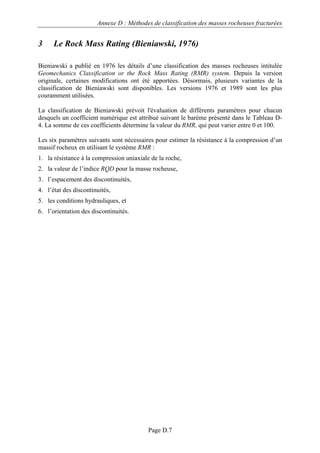 Orientation Rmr Annexe d méthodes-de_classification | PDF