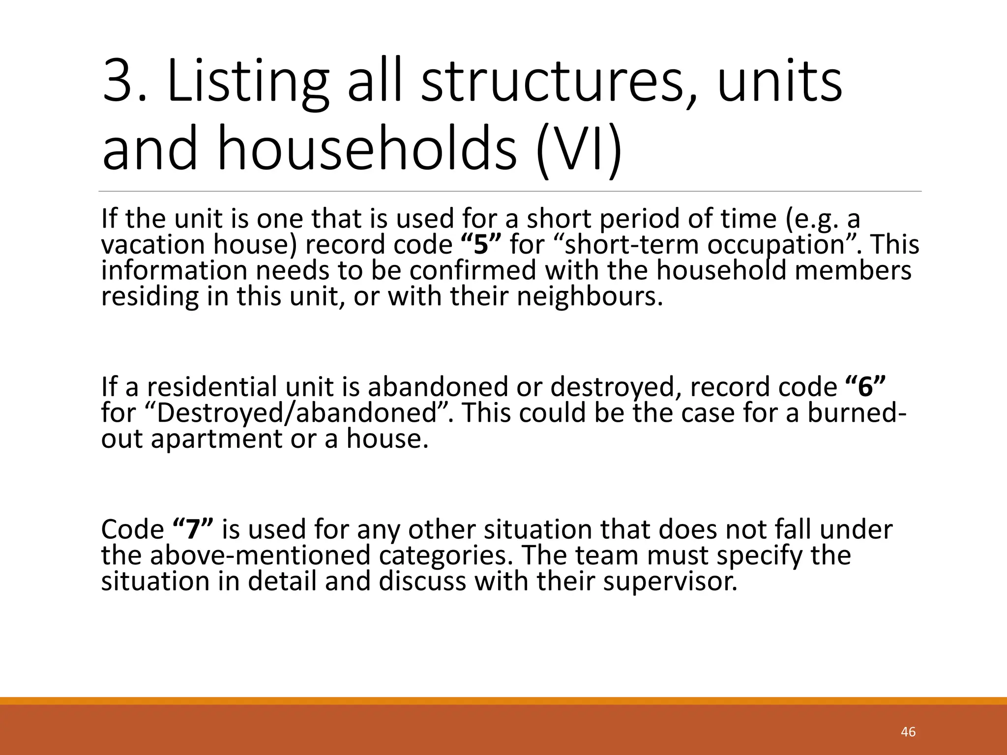 Annex H. Example Mapping and Household Listing Training Presentation 7. ...
