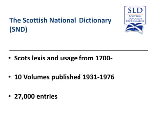 Ann Ferguson - The DSL: enhancements past, present and future | PPT