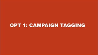 OPT 1: CAMPAIGN TAGGING
 