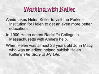 Her mother died when Annie was 8 years old. 