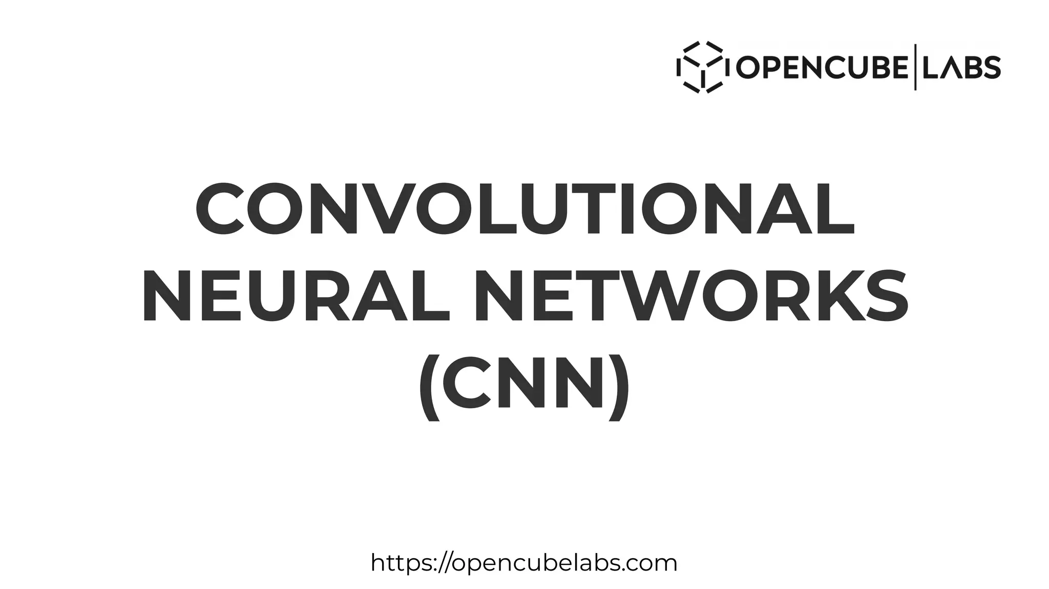 CONVOLUTIONAL
NEURAL NETWORKS
(CNN)
https://opencubelabs.com