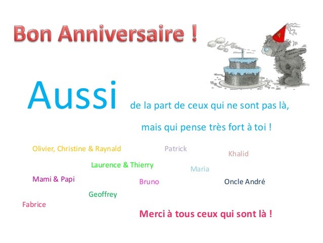Anniversaire David